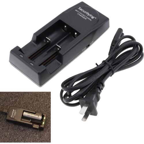 TR-001 Smart Battery Charger with US/UK/EU AC Plug for 10430/10440/14500/16340/17670/18500/18650 Rechargeable Batteries
