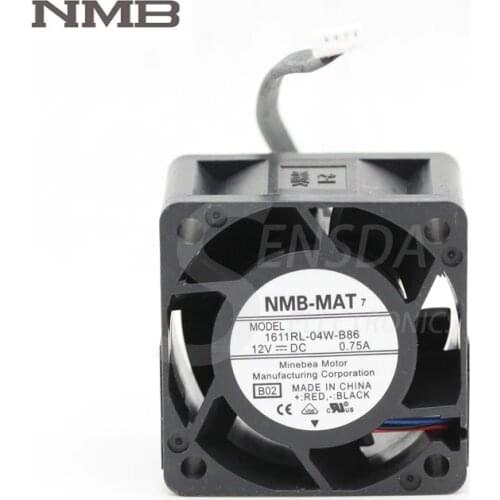 For NMB 1611RL-04W-B86 4028 4CM 40mm 12V 0.75A high RPM fan violence