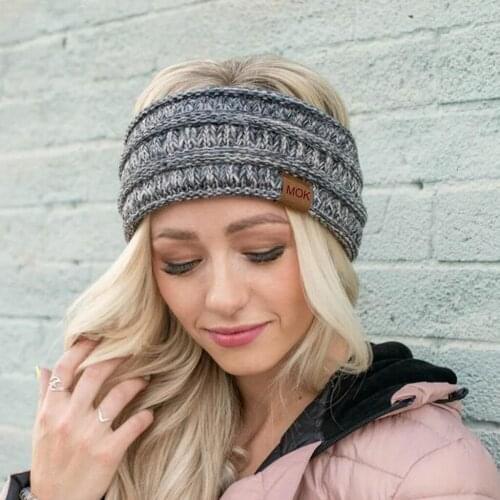 MIARHB Knitting Hairband Women Fashion Headbands Handmade Knitting Wool Female Winter Autumn Hair Band bandeau pour les femmes