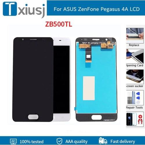 Brand new For ASUS ZenFone Pegasus 4A ZB500TL LCD Display Touch Screen Digitizer with Frame For ASUS ZB500TL X00KD Display