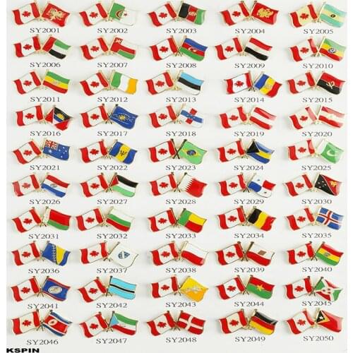 Canada Friendship Flag Badge Flag pin 10pcs a lot