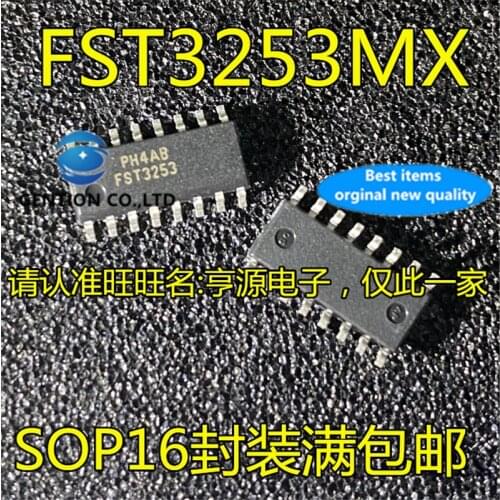 10Pcs FST3253MX FST3253 SOP16 Multiplexer bus switch chip in stock 100% new and original