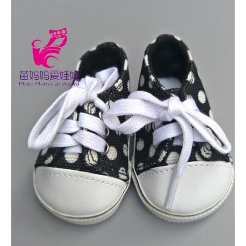 18 inch doll 7cm Shoes also Fit for 43CM baby Dolls sneacker Reborn Baby Doll shoes