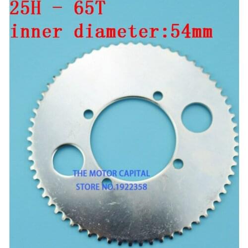 25h 65t 54mm Rear Sprocket fit Gas Scooter Mini Moto Mini ATV Pocket Bike Scooter