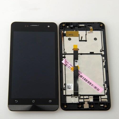 720x1280 LCD Display Glass Panel Touch Screen Digitizer Assembly + frame replacemet For Asus zenfone 5 A500CG A501CG T00J T00F