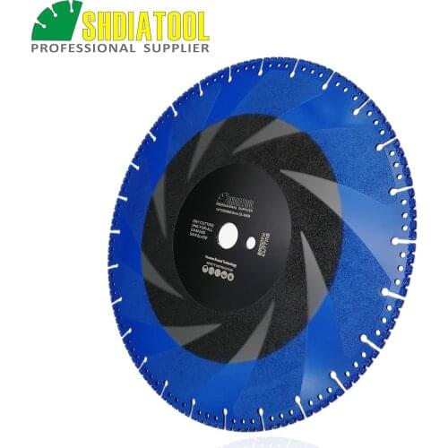 SHDIATOOL 1pc 350mm Vacuum Brazed Diamond SAW Blade for All Purpose For stone iron steel 14" Demolition Cutting Blade