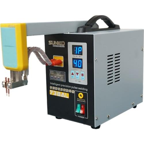 SUNKKO 738AL Spot Welding Machine New Upgraded Telescopic Arm Handheld Spot Welder 18650Battery Weld Precision Pulse Spot Welder