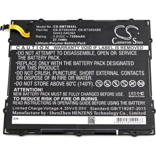 Cameron sino 7300mah battery for SAMSUNG Galaxy Tab A 10.1 2016 TD-LTE WiFi E 10.1 SM-P580 SM-P585M SM-P585N SM-P585N0 SM-P585Y