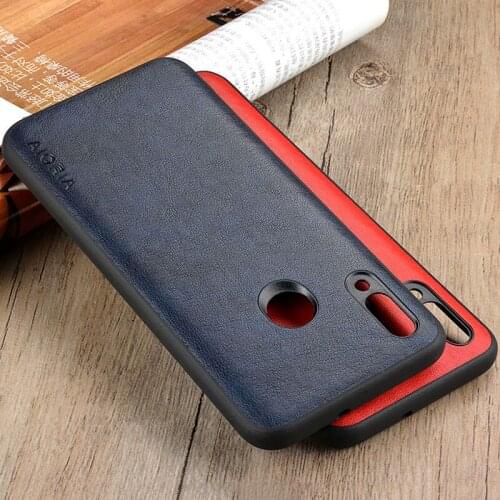 Case for huawei honor 10 lite Luxury Vintage Leather cover coque with soft silicone for huawei honor 10 lite case funda capa