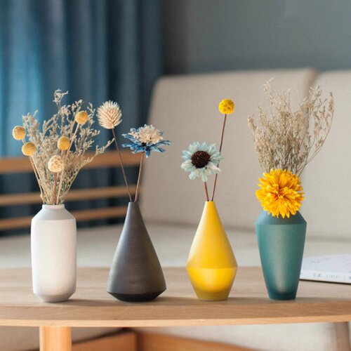 Decorative home decor simple ceramic vase living room TV cabinet flower arrangement creative ornaments nordic decoration home