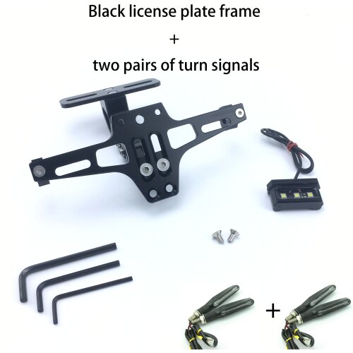 Motorcycle Rear License Plate Mount Holder and Turn Signal Light For Honda For Kawasaki Z750 Z800 For YAMAHA MT07 MT09 MT10 R1 3