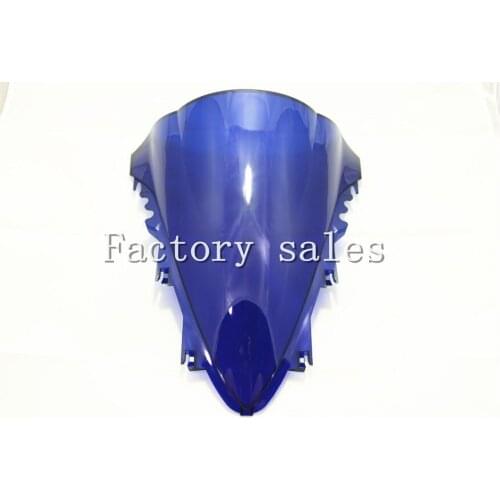 For Yamaha YZF 1000 R1 2007-2008 Blue Windshield WindScreen Double Bubble 98 99 CC RR YZFR1 YZF1000