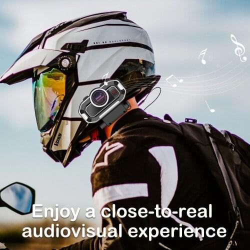 Motorcycle Helmet Intercom Earphone Headphone FM Radio Automatically Answer Mic Locomotive Bluetooth Waterproof Helmet Headset