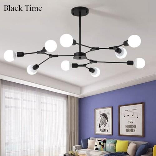 Creative LED Chandelier Home Indoor Lights For Living Room Dining Room Kitchen Hanging Pendant Chandeliers Lustre Modern Lamps