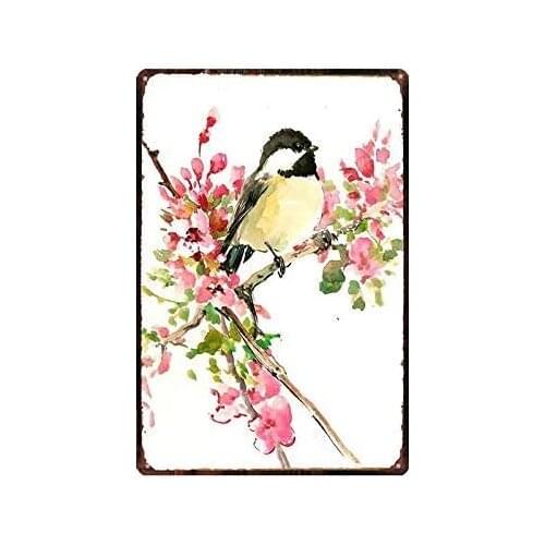 Metal Tin Sign Home Courtyard Outdoor Living Room Bedroom Wall Art Decoration Old-fashioned Retro Square Metal Sign 8X12 Inch