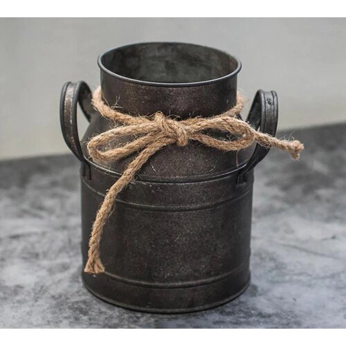 Metal Rustic Vase Flower Pot Home Garden Party Decoration Ornaments Props Iron Add Vibrant Arts Retro Pattern Flowerpot