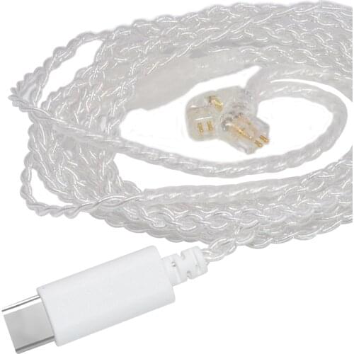 CCA Typ-c Upgraded Silver Plated Balanced Cable 3.5MM With Bpin/Cpin for KZ ZS10/ZSX/ZSN PRO/ASX/C12/C10/C16/AS16/ZAX/ZST X/EDX