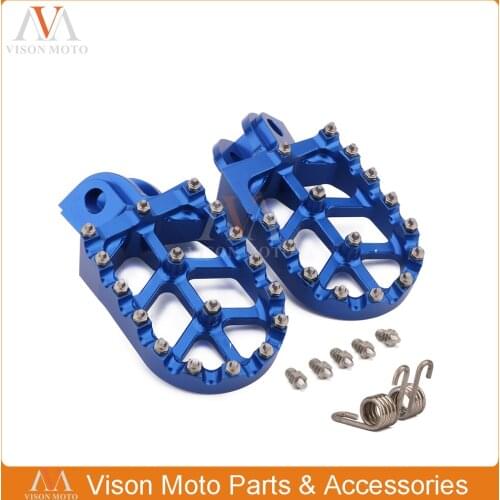 Motorcycle Billet MX Foot Peg Rest Pedal Footpeg For HUSQVARNA TC65 TC85 TC125 FC250-FC450 TC250 TE FE 150 250 450 501 FS450