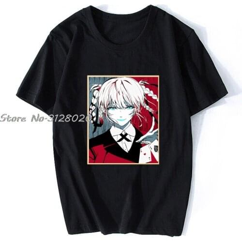 Men Tshirt Kakegurui The Student Council Anime T Shirt Women T-Shirt Men Cotton TShirt Tees Tops Streetwear Harajuku