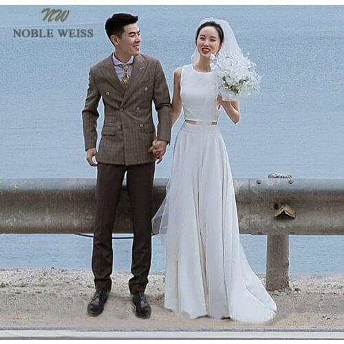 Noble Weiss Beach Wedding Dresses