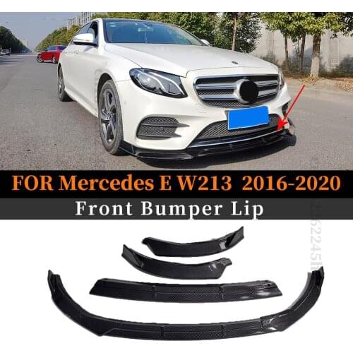 Front Bumper Lip Chin Spoiler Deflector Protector Exterior Part Tuning Cover For Mercedes Benz E W213 2016 2017 2018 2019 2020