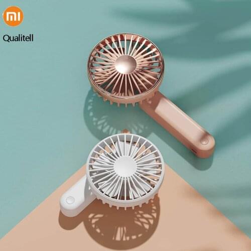 Xiaomi Handheld Mini Fan Portable USB Recharge Silent Fan Appliances for Outdoor Travel Office Cute Small Foldable Cooling Fans
