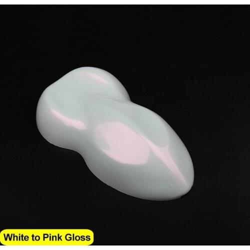 Carbins Premium Products Glossy White to Pink Chameleon Stickers Film Wrap for Car, for Motorcycles Covering