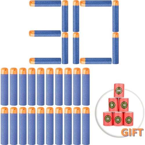 30PCS Bullets For Nerf Mega Gun Sniper 9.5cm Refill Darts Blaster for Nerf Accessories Toy-Gun Blasters Target Gift for Children
