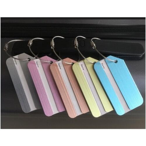 Quevinal 500pcs practical Luggage Tag Luggage Checked Boarding Dog Tag Elevators Luggage Label
