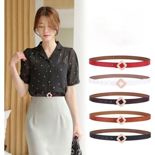 Genuine Leather for Women High Quality Black Buckle Jeans Belt Cowskin Casual Belts Fashion Belt Cowboy Waistband