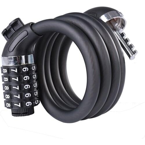 Bike Steel Cable Lock Portable Security MTB Bicycle Padlock Anti Theft Portable Waterproof Cycling Elements for WHEEL UP