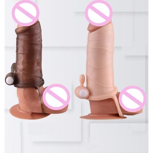 Vibrating penis ring lock fine ring penis cover foreskin resistance complex cover crystal spike stick passionate gay supplies