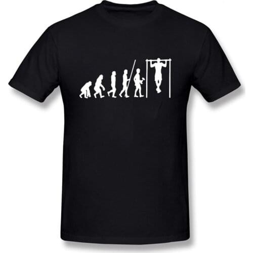 Evolution Calisthenics T-Shirt Vintage Funny Birthday Cotton Short Sleeves T Shirts Causal O-Neck Tops Tees Hip Hop Vintaged