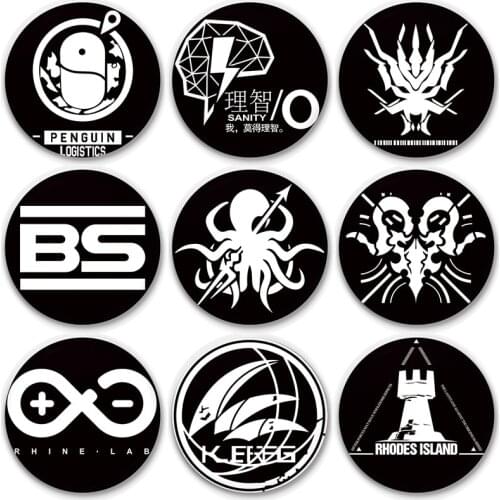 Arknights Badges Enamel Pins Ladies Initial Women Brooch Fashion Game Pendant Wedding Couple Metal Elegant Broches Rhodes Island