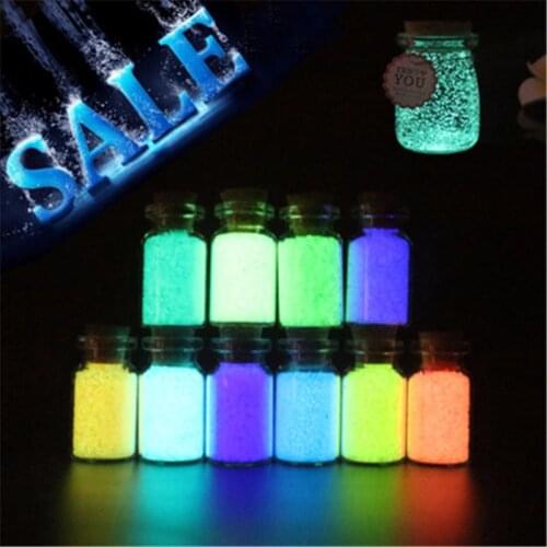 10g colourful Fluorescent Particles Glow in the Dark Bright Luminous Power Decoration DIY Star Wish Particles Without Bottle