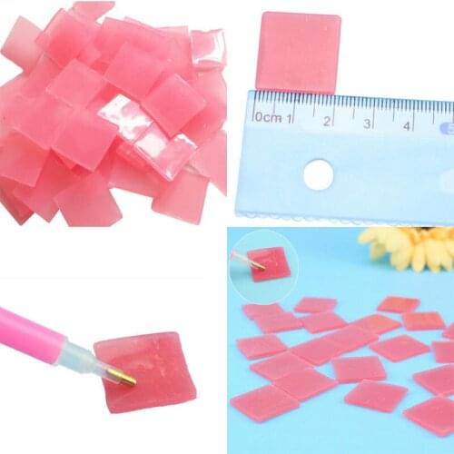 2*2 cm DIY Glue Clay tool Diamond Painting accessories Point sticking Round square drill pen Storage box Label paper