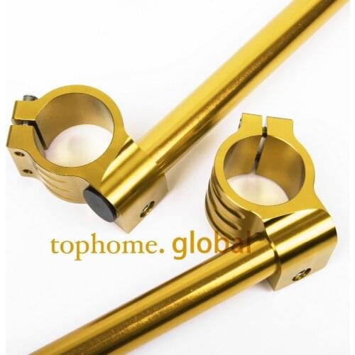 48mm Regular Normal Clip-On CNC Motorcycle Universal Gold Color handlebars Clip Ons Fork Handle Bars