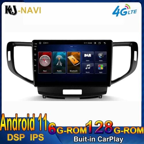 4G Android 11 2 Din Car Radio multimedia video player For Honda Accord 8 2008 2009 2010 2011 2012 navigation GPS audio 2din
