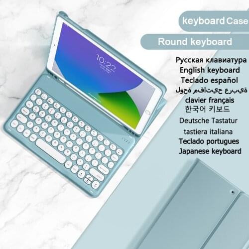 Keyboard Cover Funda for iPad 5 6 5th 6th Gen Air 1 Air 2 9.7'' Case Keyboard for iPad 9.7 2018 2017 Slim Keyboard Leather Funda
