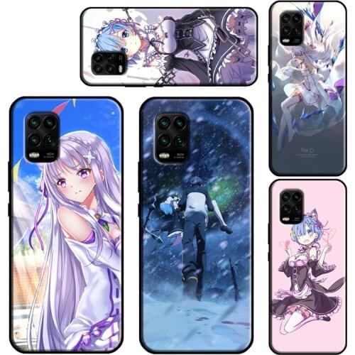 Re Zero Kara Hajimeru Isekai Seikatsu Case For Xiaomi Mi 11 Lite 10 9 9T 10T Pro A3 11 Ultra POCO M3 X3 Pro F2 F3 Phone Fundas