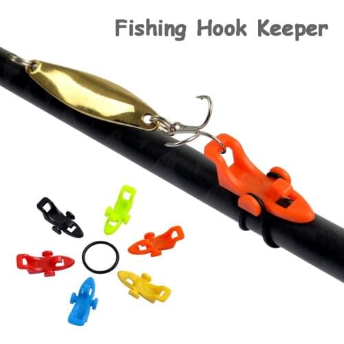 Fishing Hook Keeper Jig Hooks Safe Keeping for Fishing Rod Pole Fishing Lure Bait Holder Fixed Fishing Tackle Tools Accessories