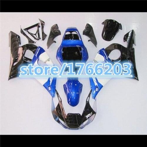 YZF-R6 Blue white black Fairing kit for YZF-R6 98-02 YZF R6 98 99 00 01 02 YZF 600 R6 1998 - 2002 fairing kits Ning