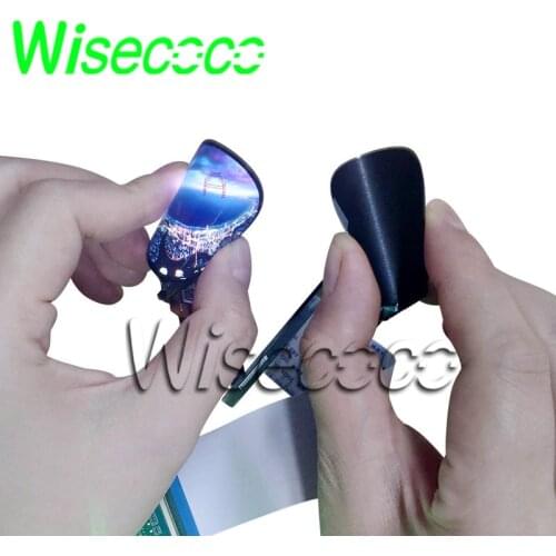 Wisecoco flexible oled display bendable roll 1.39 Inch dual round circle amoled screen 400*400 MIPI board for smart watch