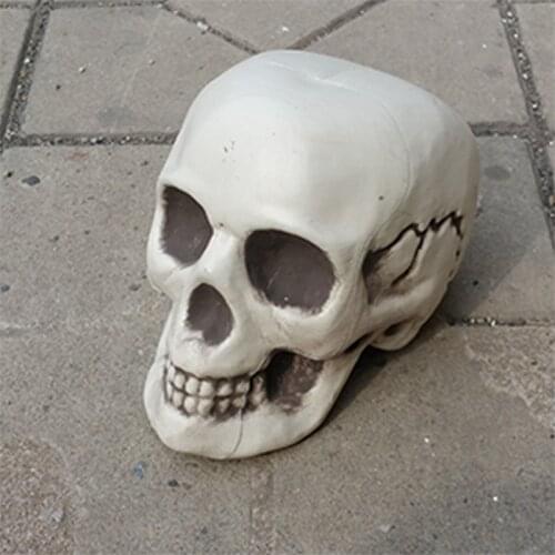 Halloween skeleton skull, Halloween skull bones life size120 Skull Haunted House Escape horror props Decorations