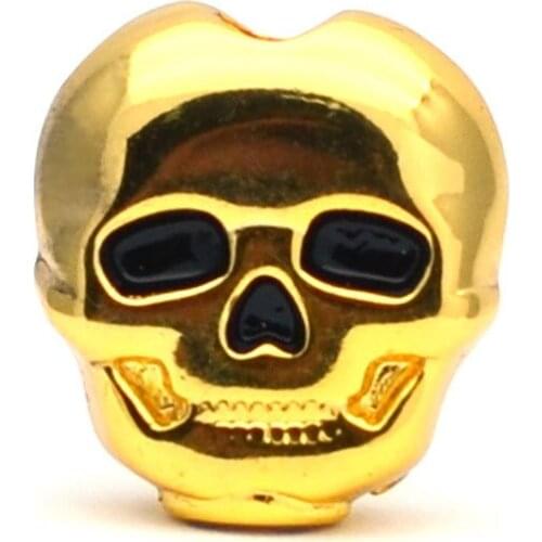 6pcs Skull Shape Guitar Tuning Peg Buttons Caps Key Button Cap Heads Knobs for Rock Electric Guitar Replacement Parts