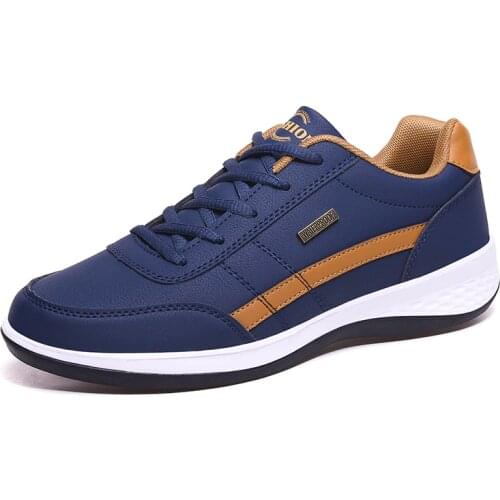 Leather Men Shoes Luxury Brand England Trend Casual Shoes Men Sneakers Italian Breathable Leisure Male Footwear Chaussure Homme