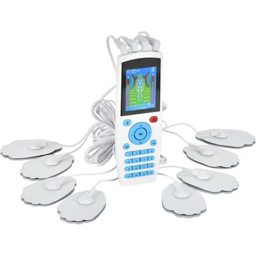 New 16 Modes TENS Therapy Massager 4 Output Electric EMS Nerve Muscle Stimulator Digital Pulse Health Care Body Massage Device