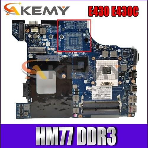 Akemy QILE1 LA-8131P For Lenovo Thinkpad E430 E430C Laptop Motherboard FRU 04W4018 04Y1168 PGA989 HM77 DDR3 100% Test Work