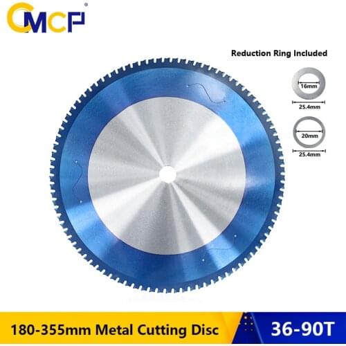 CMCP Metal Cutting Blade 180-355mm Circular Saw Blade Nano Blue Coated Carbide Saw Blade For Aluminum Iron Steel Cutting Disc