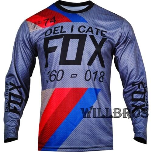 Motor 360 Draftr Jersey Delicate Fox Motocross Racing Long Sleeve Mountain Bicycle Offroad Motorcycle T Shirt Mens